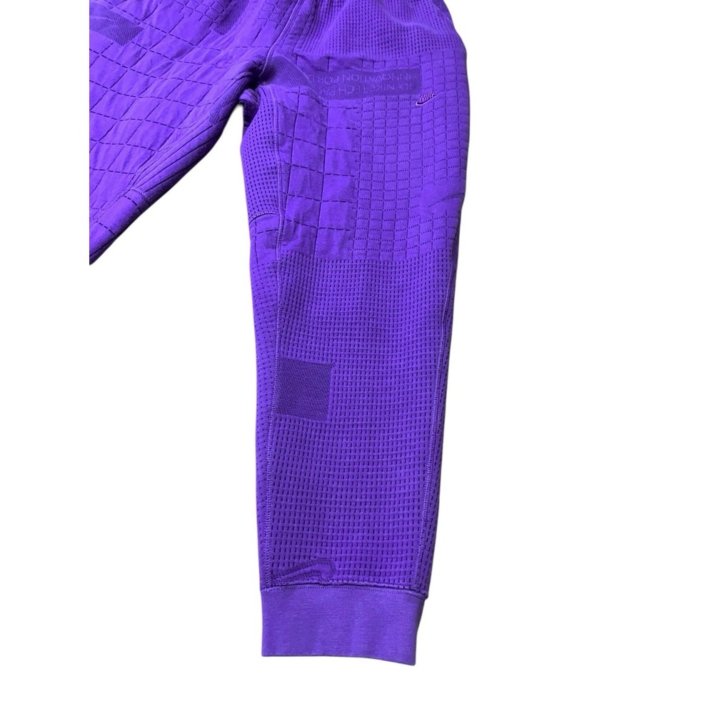 Nike Tech Pack Therma-FIT ADV Purple Grid Knit Joggers Men's Large streetwear - Picture 6 of 13